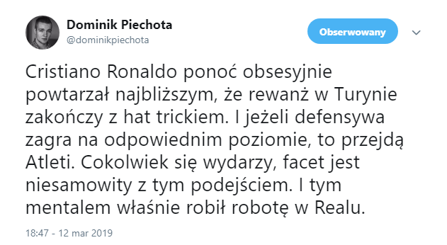 AMBITNY cel Ronaldo na rewanż z Atletico